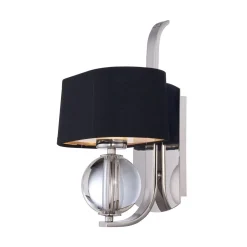 Elstead Wandlampe Schwarz Silber Schlafzimmer Hotel KRISRO* Wandleuchten|Moderne Lampen