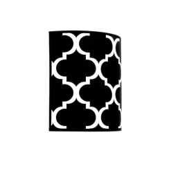 ALDEX Wandlampe Schwarz Weiß Retro Muster Up Down H: 25 cm* Wandleuchten|Flurlampen