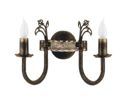 Jupiter Wandlampe Shabby Braun BELRAND Wohnzimmer Leuchte* Rustikale Lampen|Shabby Chic Lampen