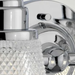 Elstead Wandlampe Spiegel LED G9 IP44 B: 34,5 cm Metall Glas in Chrom