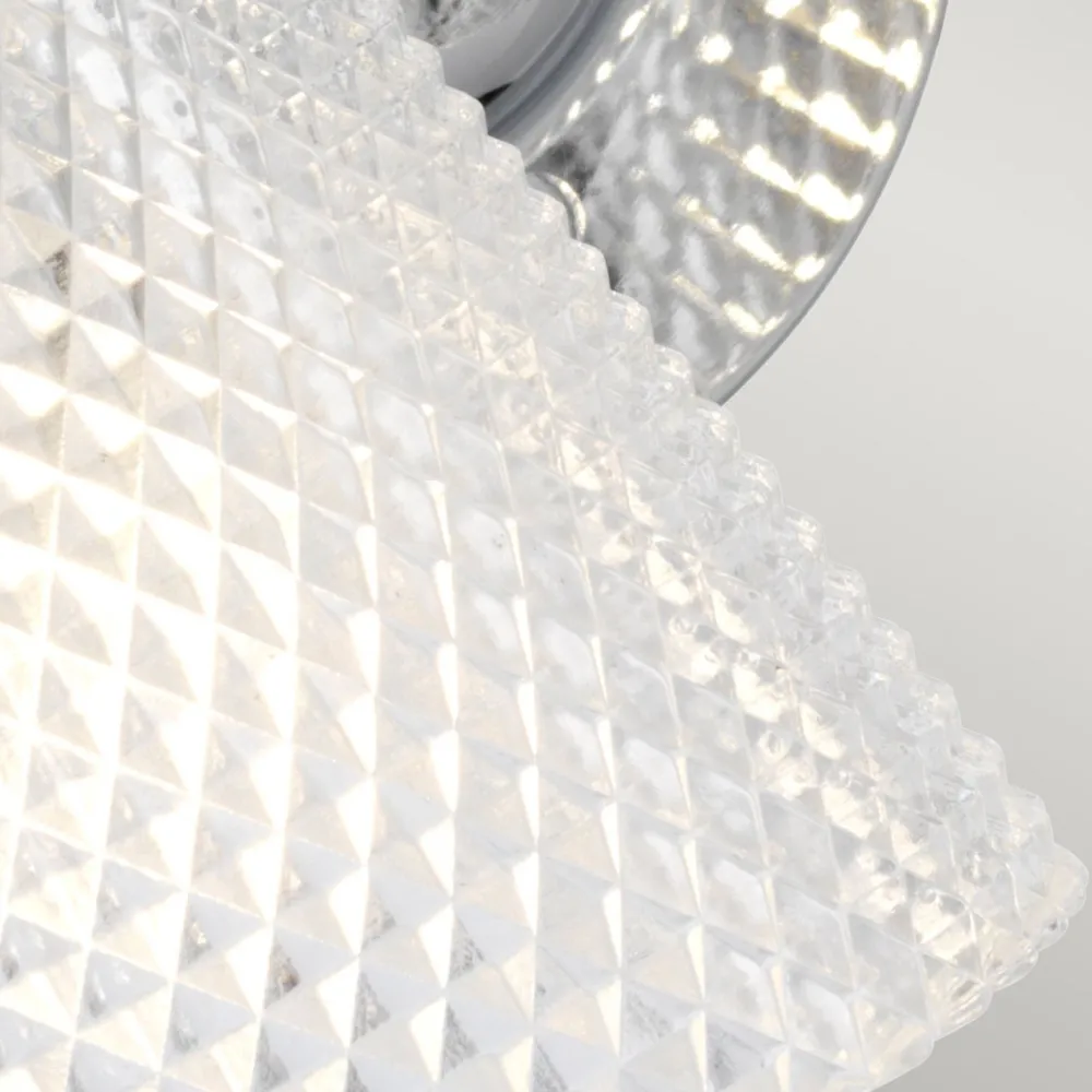 Elstead Wandlampe Spiegel LED G9 IP44 B: 34,5 cm Metall Glas in Chrom