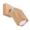Sollux Wandlampe Spot verstellbar GU10 eckig Modern Holz