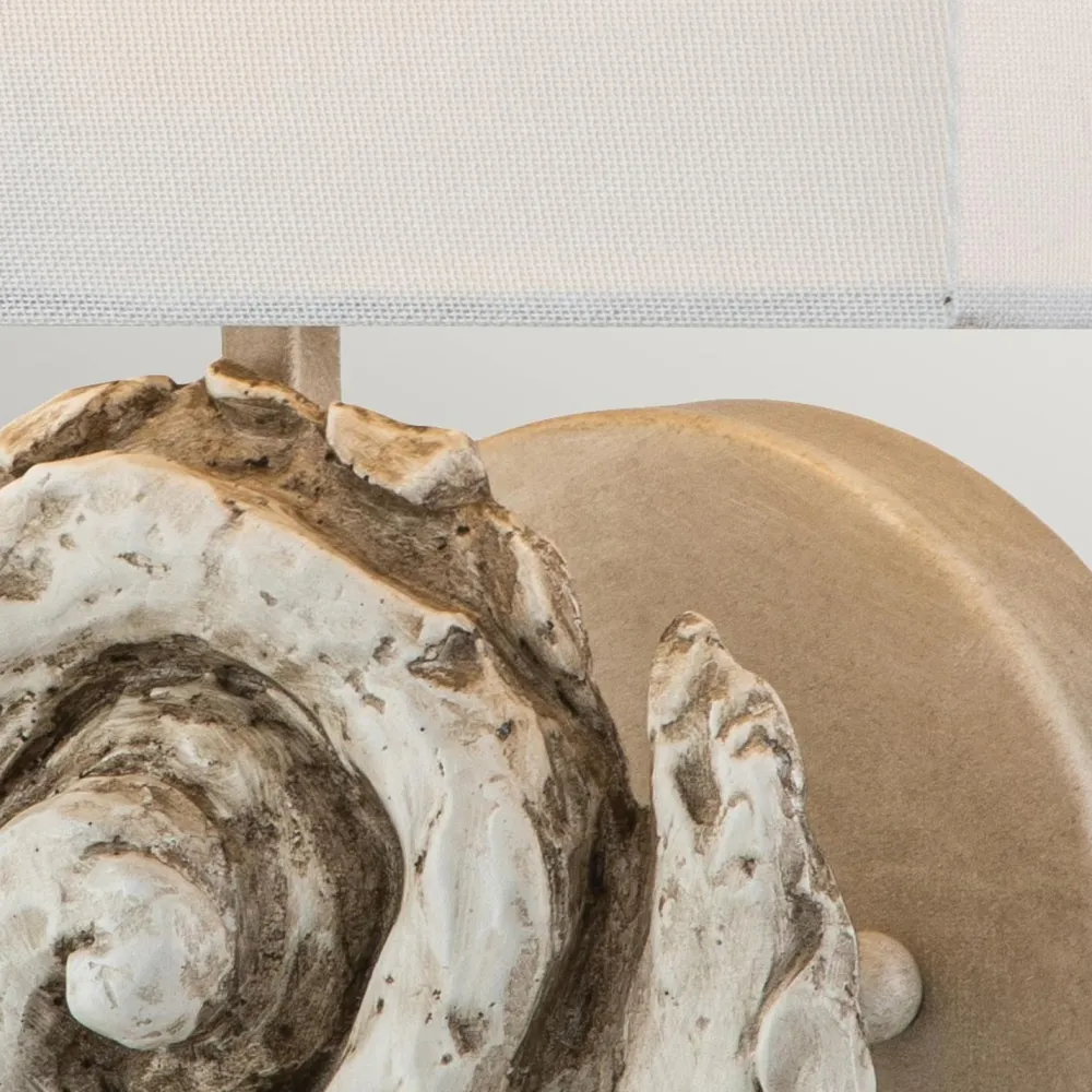 Elstead Wandlampe Stoff 31,8 cm hoch Creme Weiß* Wandleuchten|Flurlampen