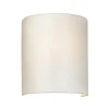 Elstead Wandlampe Stoff Up Down Creme Chrom Flur Schlafzimmer* Wandleuchten|Flurlampen