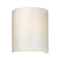 Elstead Wandlampe Stoff Up Down Creme Chrom Flur Schlafzimmer* Wandleuchten|Flurlampen