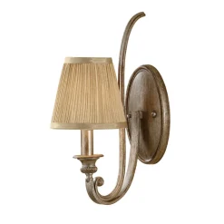 Outlet Elstead Wandlampe Stoffschirm Klassisch wohnlich SAMISE