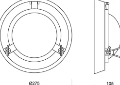 Online Laura Suardi Wandlampe Treppenhaus Bad Chrom Echt-Messing rund