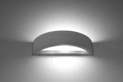 Sollux Wandlampe Up Down Beton 40 cm indirekt E27 innen* Betonlampen|Küchenlampen