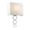 Elstead Wandlampe Up Down Creme Chrom Stoff Metall Modern* Wandleuchten|Flurlampen