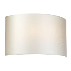 Elstead Wandlampe Up Down in Creme Chrom Stoff Kunstseide* Wandleuchten|Flurlampen
