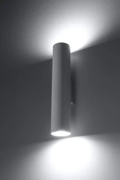 New Sollux Wandlampe Up Down schmal Modern Metall 2x GU10 innen