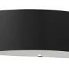 Sollux Wandlampe Up Down Schwarz Stoff Glas 45 cm indirekt* Wandleuchten|Flurlampen