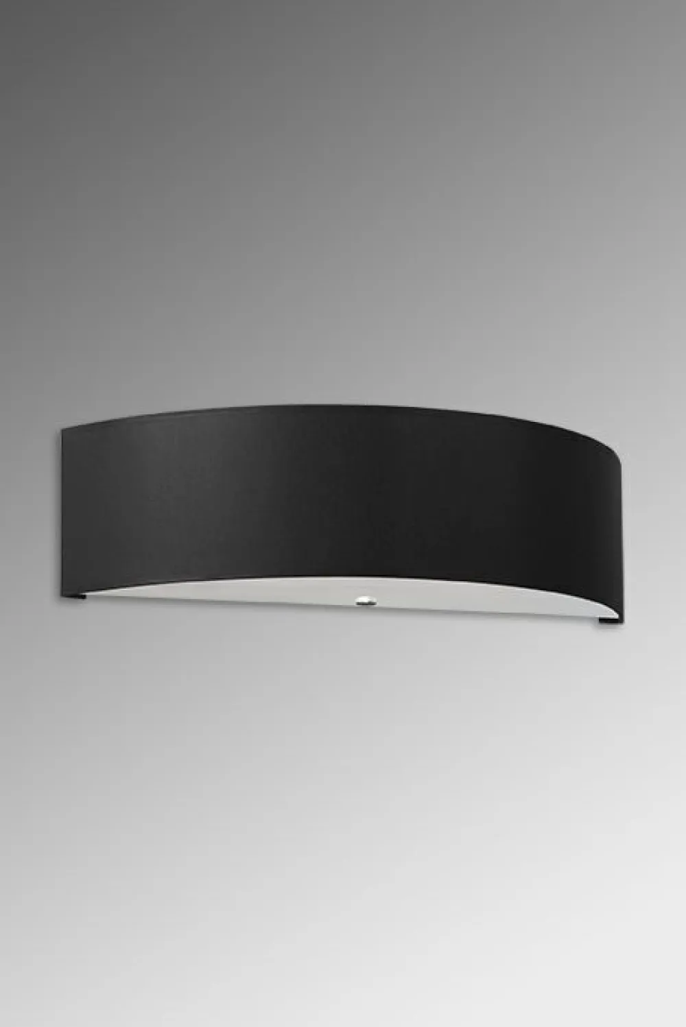 Sollux Wandlampe Up Down Schwarz Stoff Glas 45 cm indirekt* Wandleuchten|Flurlampen