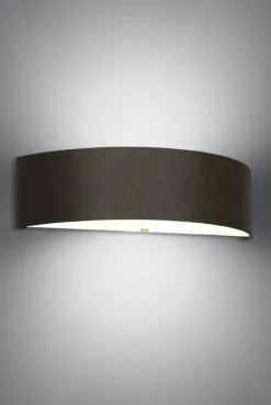 Sollux Wandlampe Up Down Schwarz Stoff Glas 45 cm indirekt* Wandleuchten|Flurlampen