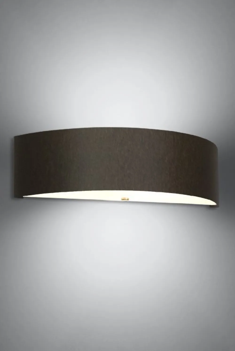 Sollux Wandlampe Up Down Schwarz Stoff Glas 45 cm indirekt* Wandleuchten|Flurlampen