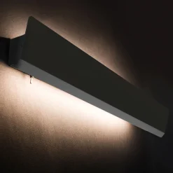 Nowodvorski Wandlampe Up Down Schwarz 3000 K 1700 lm Metall 68 cm* Wohnzimmerlampen|Metall Lampen