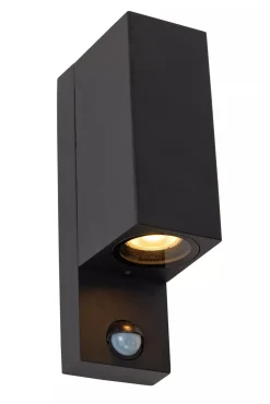 Wandlampe Up Down Sensor Aluminium B:7 cm IP65 GU10* Außenwandleuchten|Fassadenstrahler