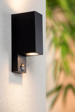 Wandlampe Up Down Sensor Aluminium B:7 cm IP65 GU10* Außenwandleuchten|Fassadenstrahler