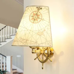 Laura Suardi Wandlampe VELIERO Messing Maritim außergewöhnlich* Wandleuchten|Lampen Aus Aller Welt