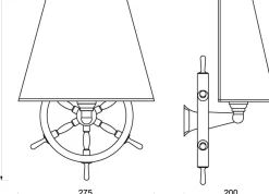 Laura Suardi Wandlampe VELIERO Messing Maritim außergewöhnlich* Wandleuchten|Lampen Aus Aller Welt