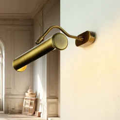 Outlet Giovanni Battista Wandlampe verstellbar Echt-Messing E14 Bilder Spiegel