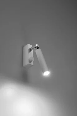 Sollux Wandlampe verstellbar Weiß klein Metall zum Lesen* Wohnzimmerlampen|Moderne Lampen