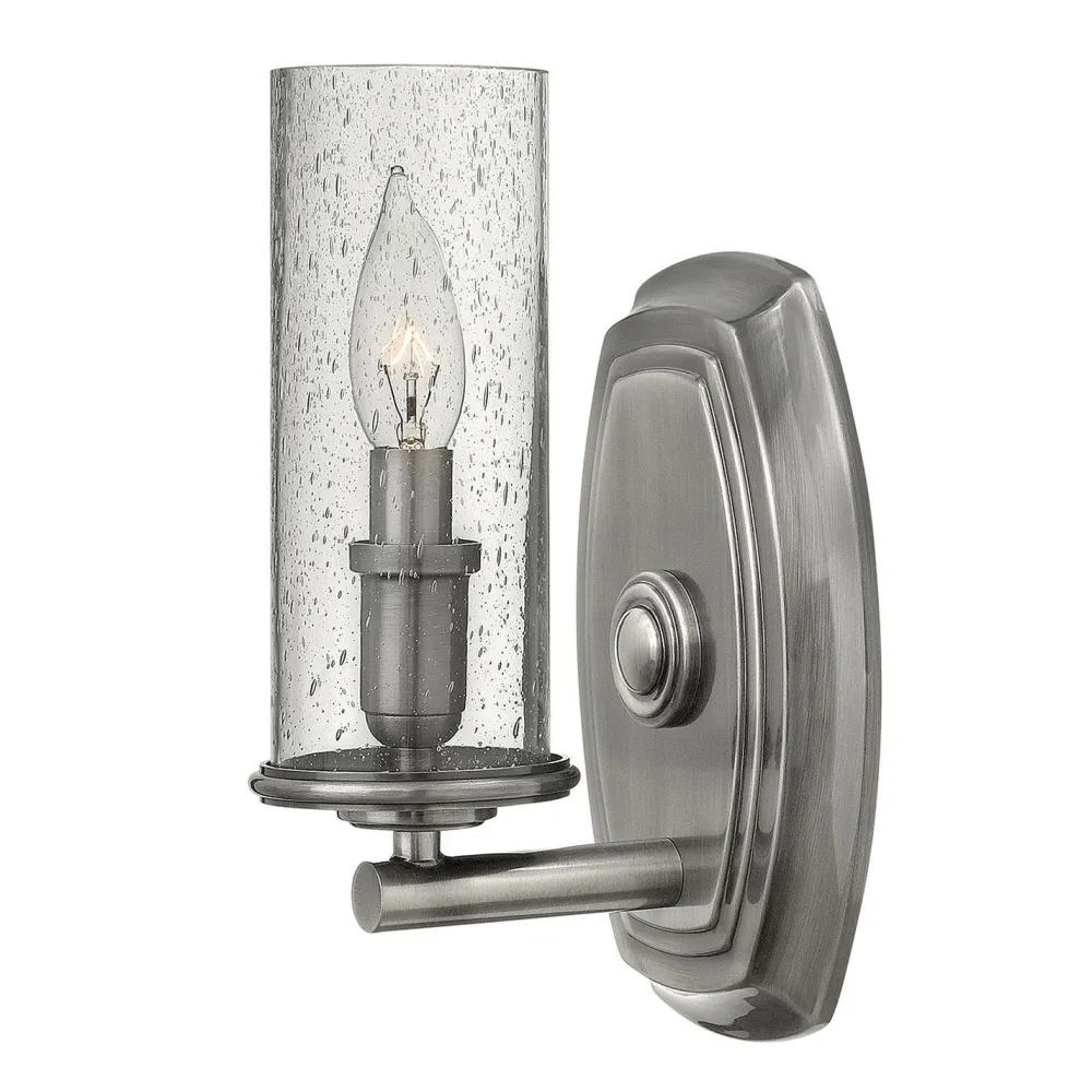 Elstead Wandlampe Vintage Design Regelglas in Nickel antik* Wandleuchten|Vintage Lampen