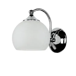 Best Jupiter Wandlampe Weiß Chrom NABO Wandleuchte Bad Flur