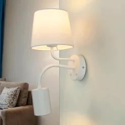 Easylight Wandlampe Weiß E27 mit Leselampe verstellbar GU10* Wandleuchten|Moderne Lampen