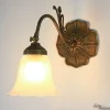Giovanni Battista Wandlampe Weiß Floral aus Echt-Messing* Wandleuchten|Küchenlampen