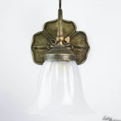Giovanni Battista Wandlampe Weiß Floral aus Echt-Messing* Wandleuchten|Küchenlampen