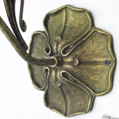 Giovanni Battista Wandlampe Weiß Floral aus Echt-Messing* Wandleuchten|Küchenlampen