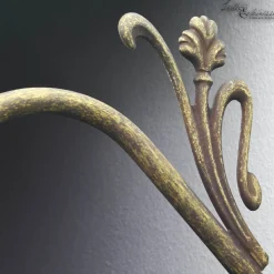 Giovanni Battista Wandlampe Weiß Floral aus Echt-Messing* Wandleuchten|Küchenlampen