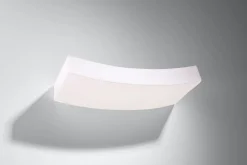 Sale Sollux Wandlampe Weiß Keramik 36 cm dekorativ bemalbar 2x G9