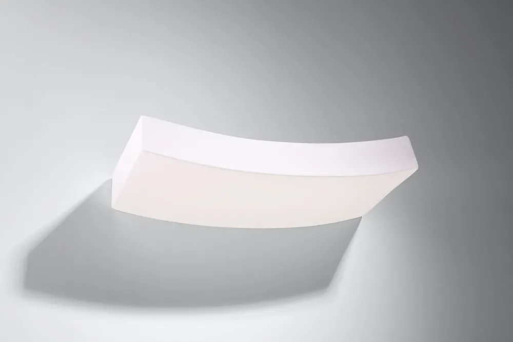 Sale Sollux Wandlampe Weiß Keramik 36 cm dekorativ bemalbar 2x G9