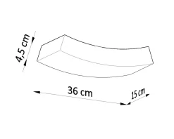 Sale Sollux Wandlampe Weiß Keramik 36 cm dekorativ bemalbar 2x G9