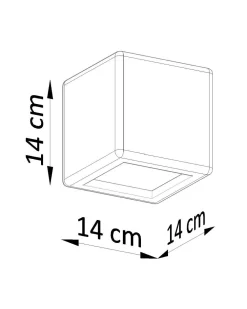 Sollux Wandlampe Weiß Keramik B: 14 cm Würfel bemalbar* Wandleuchten|Flurlampen