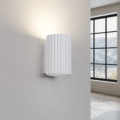 Hot Sollux Wandlampe Weiß klein H: 10 cm GU10 aus Aluminium