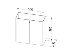New Sollux Wandlampe Weiß Metall eckig Up Down 2x G9 dekorativ