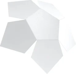 New Sollux Wandlampe Weiß Metall Lichteffekt Modern dekorativ