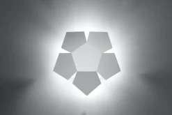 New Sollux Wandlampe Weiß Metall Lichteffekt Modern dekorativ