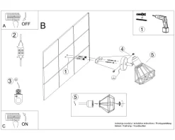 Sale Sollux Wandlampe Weiß schwenkbar Draht Schirm E27 Retro