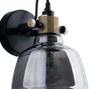 Nowodvorski Wandlampe ZERO in Rauch Schwarz Glas Spot Lampe* Glaslampen|Industrie Lampen
