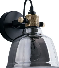 Nowodvorski Wandlampe ZERO in Rauch Schwarz Glas Spot Lampe* Glaslampen|Industrie Lampen
