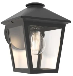 Eco-Light Wandlaterne außen Aluminium Glas E27 IP44 20 cm hoch* Metall Lampen|Gartenlaternen