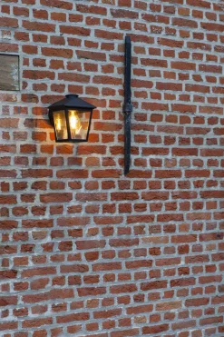 Eco-Light Wandlaterne außen Aluminium Glas E27 IP44 20 cm hoch* Metall Lampen|Gartenlaternen