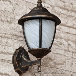 Sale Rabalux Wandlaterne für Außen Wandleuchte MADRID gold antik