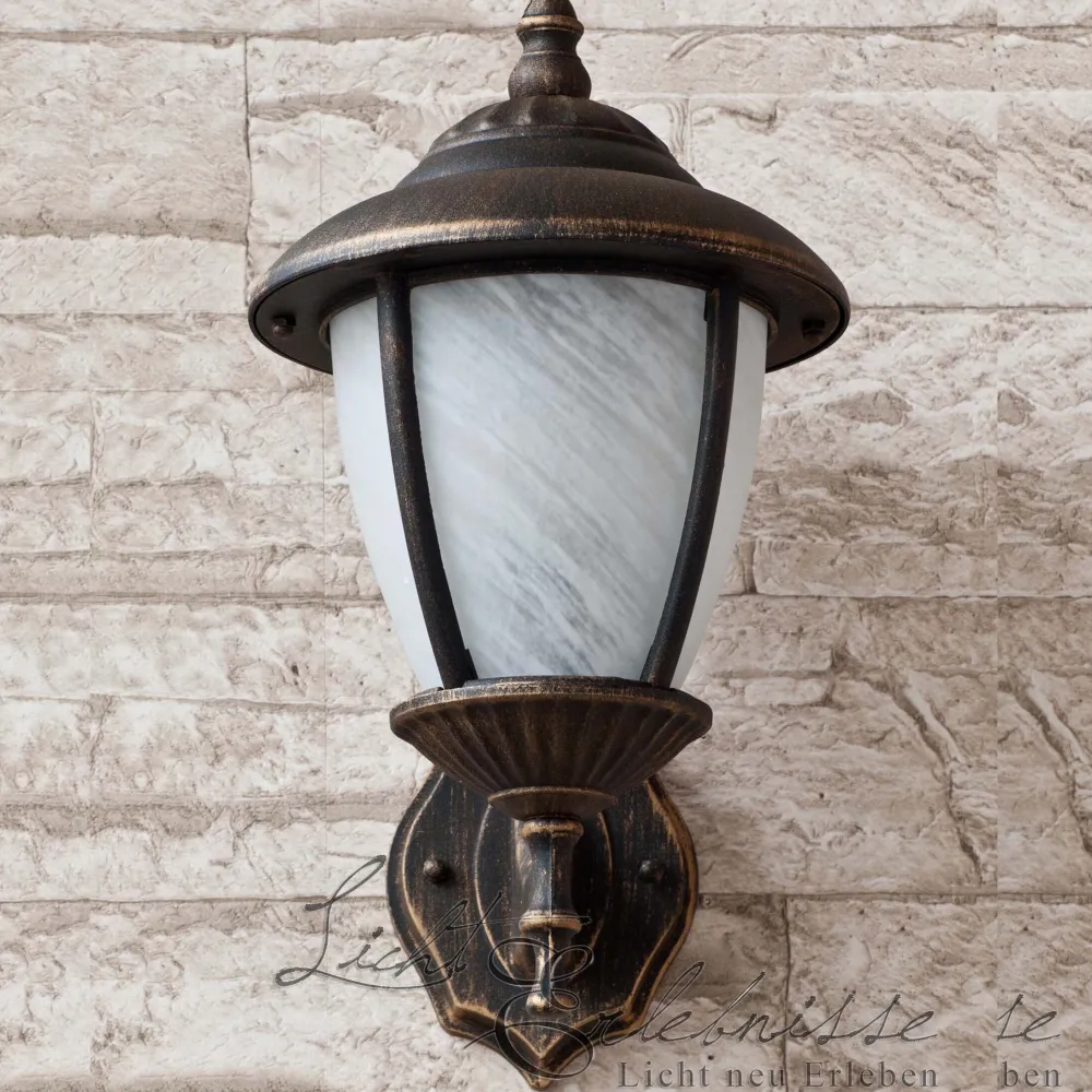 Sale Rabalux Wandlaterne für Außen Wandleuchte MADRID gold antik