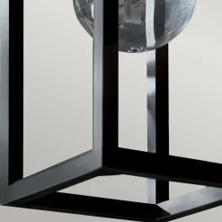 Elstead Wandlaterne Schwarz für E27 IP44 45,7 cm hoch Vintage* Stofflampen|Rustikale Lampen