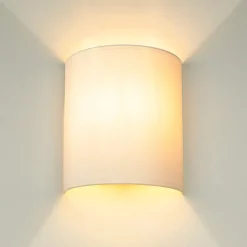 Easylight Wandleuchte ALICE in Weiß Stoff Schirm modern* Wandleuchten|Flurlampen